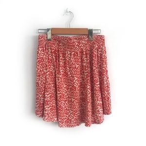 H&M Coral-red and cream dot skirt